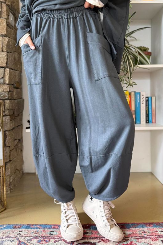 Lagen Shelby Barrel Pant Charcoal 